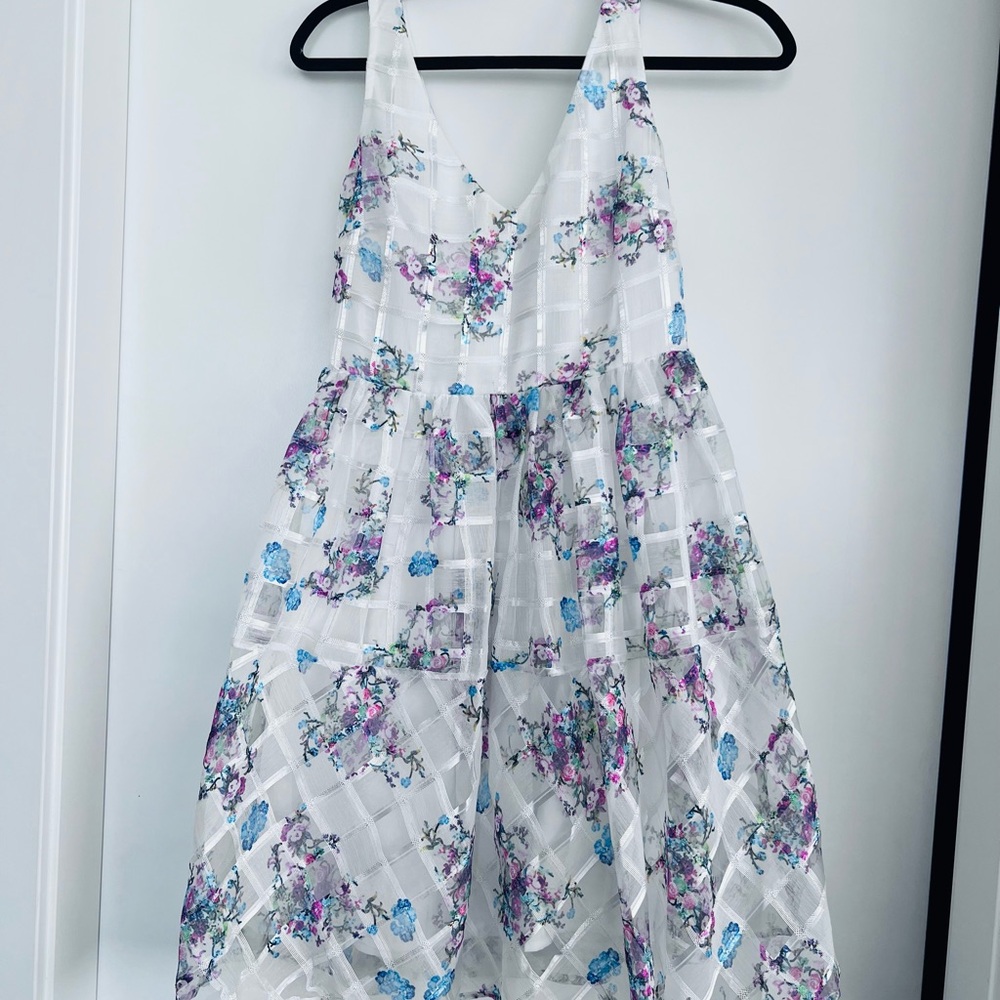 Maeve White Floral Dress